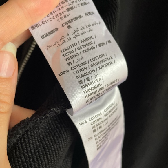 McQ Alexander McQueen Swallow Black Cotton Hoodie - Picture 6 of 6